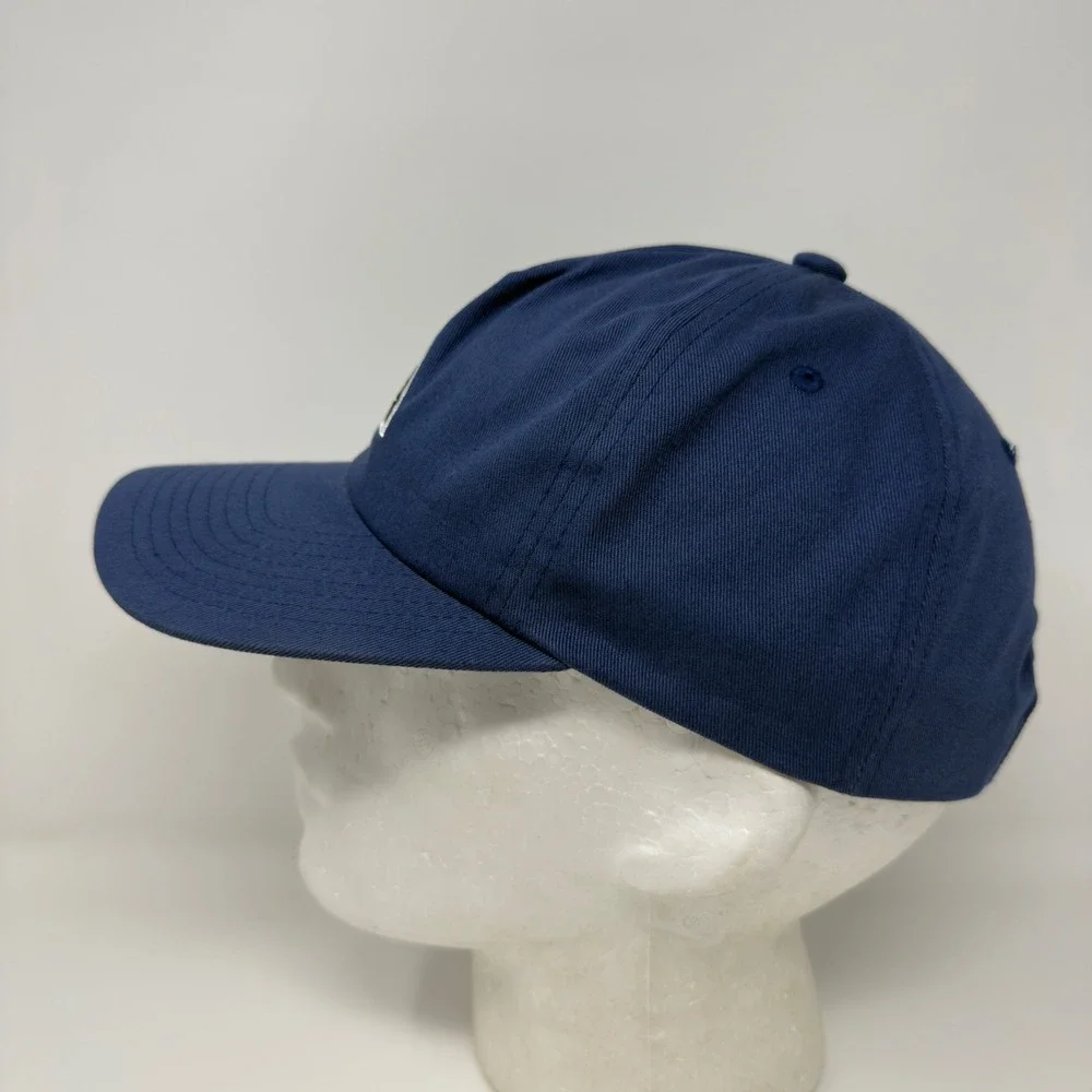 Poler Camp Vibes‎ Navy Blue Snapback Hat Triangle Eye Logo 5 Panel Cap Mens OSFM